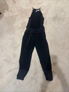 Young Fabulous & Broke Black Sleeveless Tie-Waist Jumpsuit